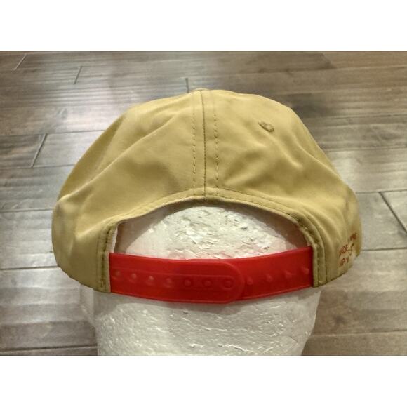 Maker’s Mark Bourbon Whiskey Logo Patch Red Rope Tan Snapback Trucker Hat Cap - Picture 6 of 8